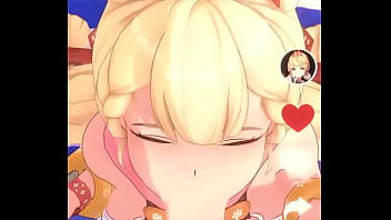 Alice sucks a dick while looking at the camera