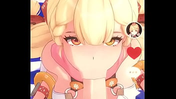 Alice sucks a dick while looking at the camera