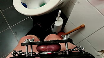 I Tortue My Own Balls With A Ball Squeezer The Pressure Plate Has Nails And Finally I Put To Into My Balls thumbnail
