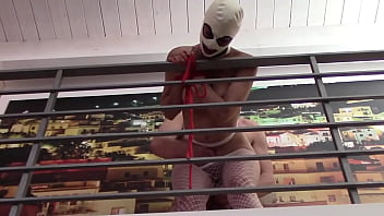 Laura on heels sexy milf 2023 bound on sexy clothes in a bdsm sucking and fucking action