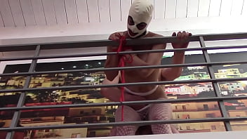 Laura on heels sexy milf 2023 bound on sexy clothes in a bdsm sucking and fucking action