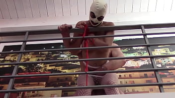 Laura on heels sexy milf 2023 bound on sexy clothes in a bdsm sucking and fucking action