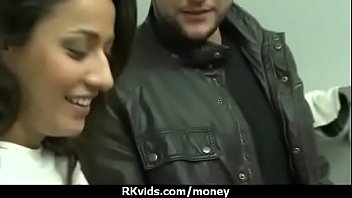 Sexy teen nails her butt on hard dick for cash 29