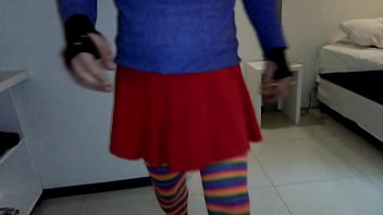 Taking pictures of her tits her boyfriend comes in and they fuck he shoots his cum on her round ass