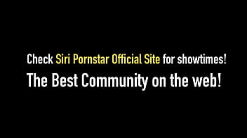 Blonde siri covers her big perfect tits with a lot of lotion