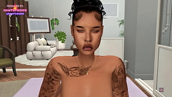 Ja'nae wakes up cartagena for some early morning tribbing