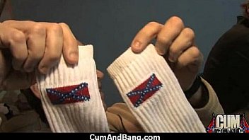 Interracial black slut hardcore group facial 19