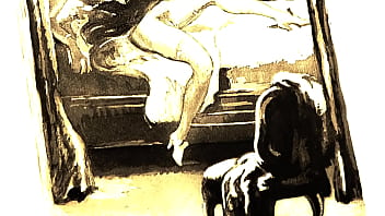 Retro erotic drawings