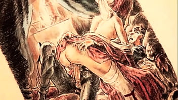 Retro erotic drawings