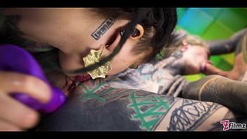 2 goth girls threesome with anal gapes prolapse