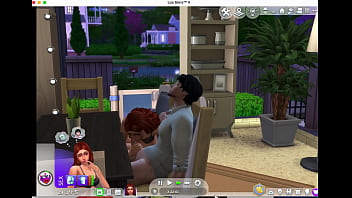 Pelirroja guapa y conocido vecino sims 4