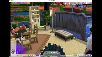 Pelirroja guapa y conocido vecino sims 4