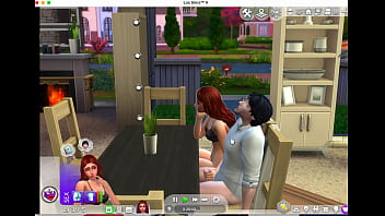 Pelirroja guapa y conocido vecino sims 4