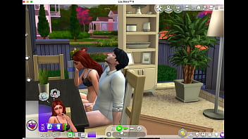 Pelirroja guapa y conocido vecino sims 4