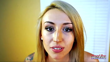 Skinny blonde hottie olyssia gets her first deep anal fuck and enjoys it