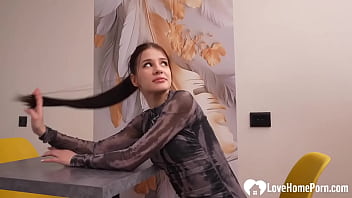 Brunette teen likes it rough