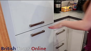 British 18 year old eats ice cream with cum topping