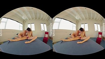 Yanks Lesbian Amateur Olive Glass Doesn't Only Know How To Please Her Own Pussy But She's A Lesbian Master Orgasm Giver As Well In This Hot Vr Video thumbnail