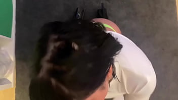 Asian lustful looks into the eyes during sex