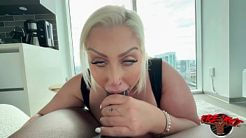 Mz dani's sloppy blowjob and titty fuck