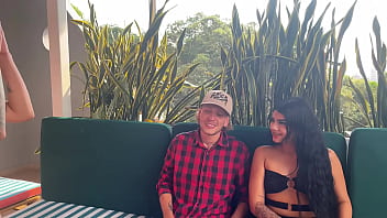 Hot threesome with my boyfriend and the horny receptionist mia montielth