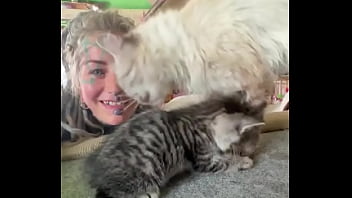 Cat heaven #facetattoo #inkedface #eyeballtattoo #cat #kitten