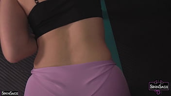 Yoga babe sinn sage takes off her pants and gets her pussy fingered