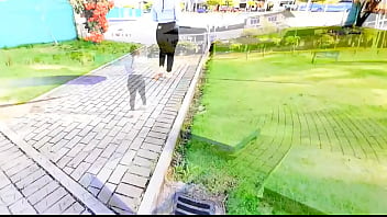 Dinero y sexo en un parque una morena latina folla por dinero