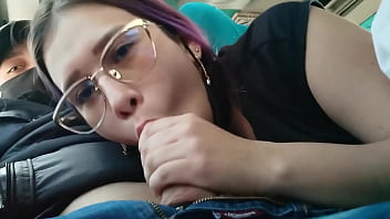 Sexy latina gives her boyfriend a super blowjob on a public bus traveling between bogota and medellin bucarasex