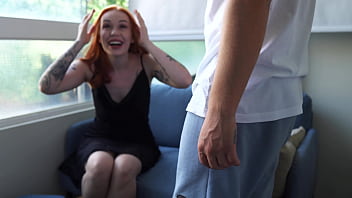 Redhead beauty teases me with some sex toys