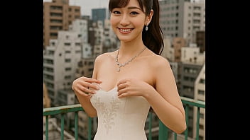 屋上でオッパイ