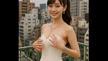 屋上でオッパイ