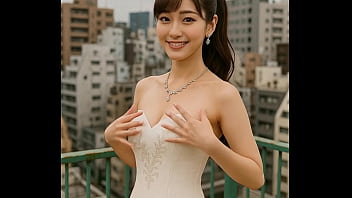 屋上でオッパイ