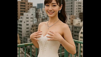 屋上でオッパイ