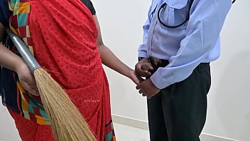 Servant jerking guard dick