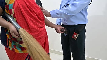 Servant jerking guard dick