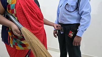 Servant jerking guard dick