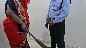 Servant jerking guard dick