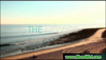 Amazing nuru massage and deep fuck on air matress 12