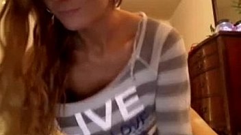 Sweet sexy chick fills her pussy with a thick rubber dildo