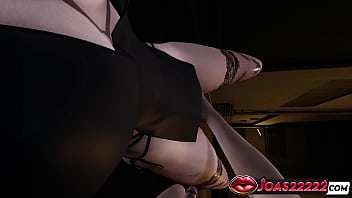 3d hentai witch elsa’s stockings & anal vibrator stimulation pussy licking action