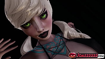 3d hentai witch elsa’s stockings & anal vibrator stimulation pussy licking action