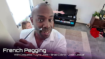 French pegging – exclusive behind the joss lescaf faces the strap on
