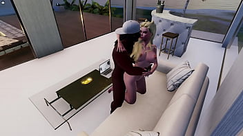 3dxchat bbc destroys hot blonde's ass