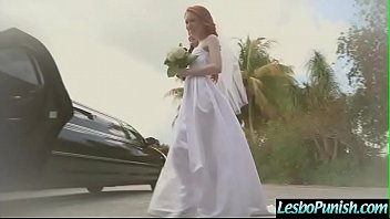 Naughty horny lesbians dolly&kymberlee punishing each other with dildos video 16