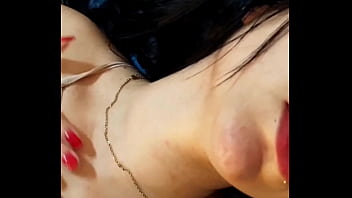 Kaithsaumeth sexy colombian seduces you caressing and squeezing her huge tits while masturbating her pussy with her panties on