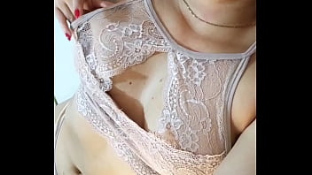 Kaithsaumeth sexy colombian seduces you caressing and squeezing her huge tits while masturbating her pussy with her panties on