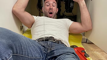 Horny hotwife seduces and fucks the plumber while her husband is at work