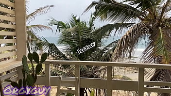 Ebony Wife Flashes Pussy At A Beach House thumbnail