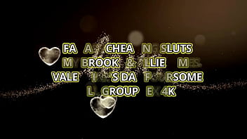 Valentine's 4some allie james & amy brooke fuck dan & rapha long